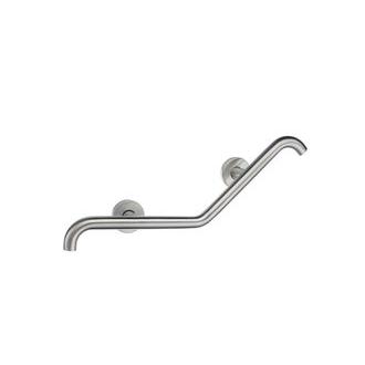 Smedbo FS805 20 in. Curved V-Form Grab Bar in Brushed Stainless Steel from the Living Collection